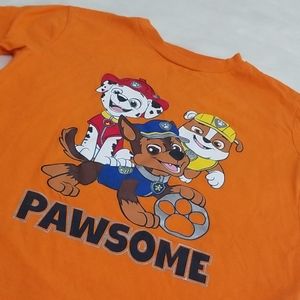 Boy's 7 Orange Short Sleeve Nickelodeon Paw Patrol Top